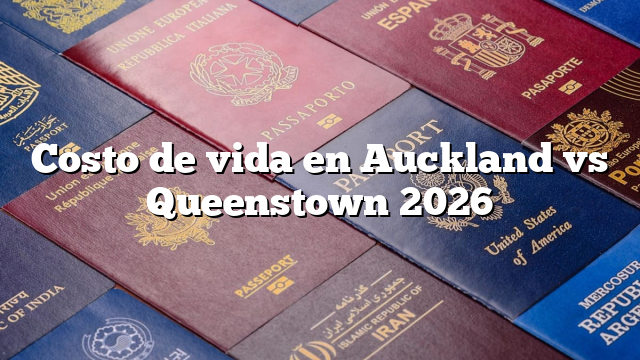 Costo de vida en Auckland vs Queenstown 2026