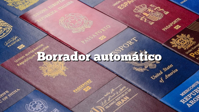 Borrador automático