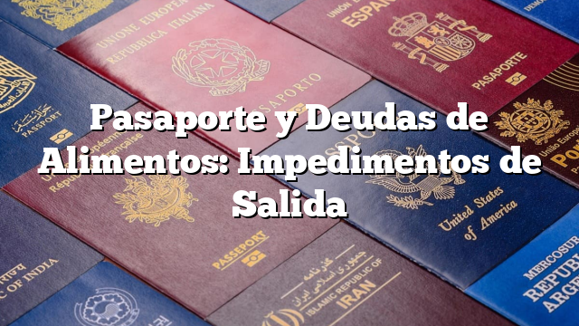 Pasaporte y Deudas de Alimentos: Impedimentos de Salida