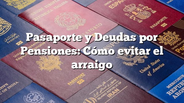 Pasaporte y Deudas por Pensiones: Cómo evitar el arraigo