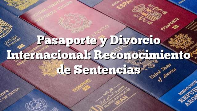 Pasaporte y Divorcio Internacional: Reconocimiento de Sentencias