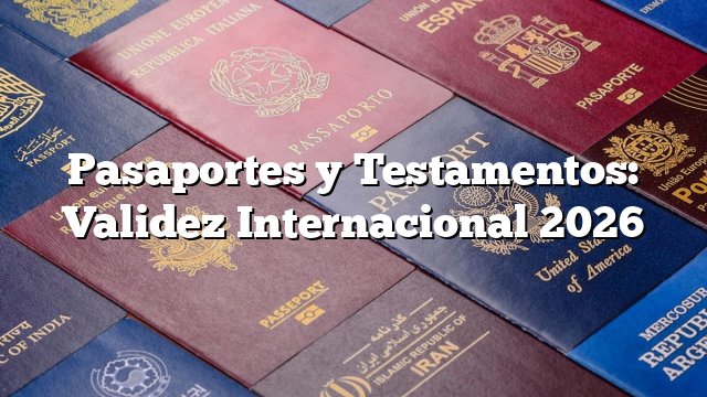 Pasaportes y Testamentos: Validez Internacional 2026